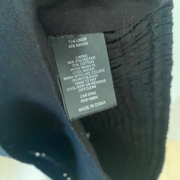 Sigrid Olsen Eyelet Linen Blend Crop Top - Picture 3 of 3